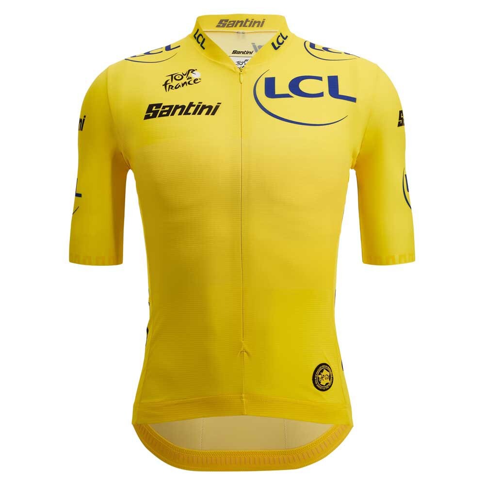 

Джерси с коротким рукавом Santini Tour De France Official Overall Leader 2023, желтый