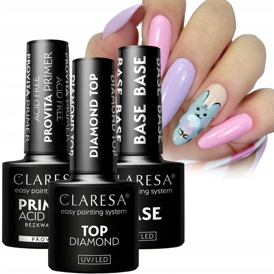 

Claresa Set Primer Base Hybrid и Top Diamond