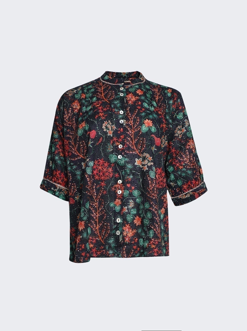 

Блузка из органического хлопка Kissa CHUFY, цвет luxor black