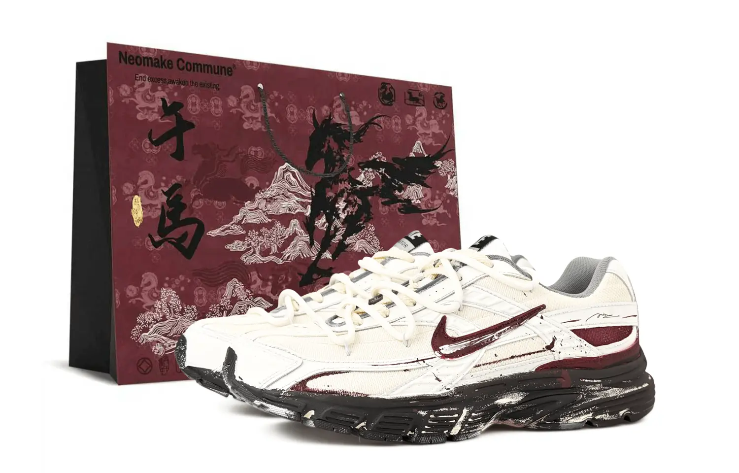 

Nike Кроссовки низкие Initiator Unisex белые красные