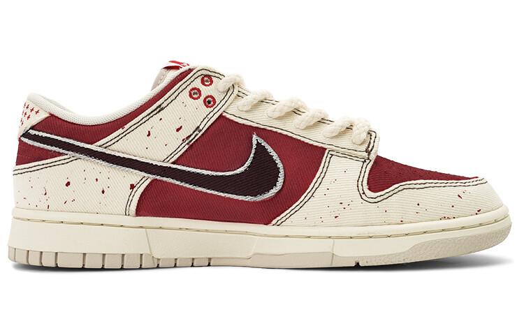 

Кроссовки Nike Dunk Skateboard Shoes Unisex Low-Top Beige Red