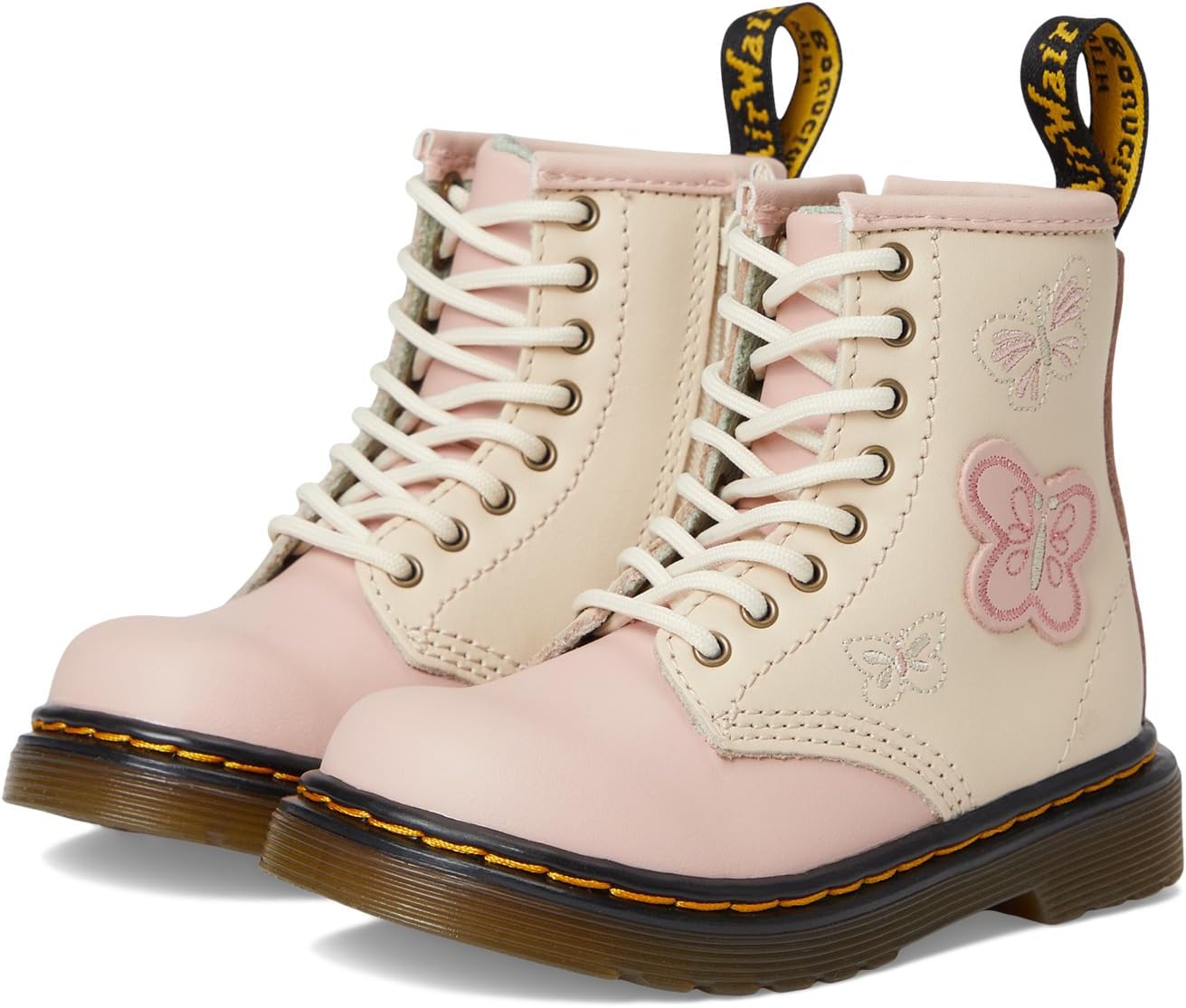 

Ботинки Dr. Martens Kid's Collection 1460, цвет Powder Pink/Cloud Cream