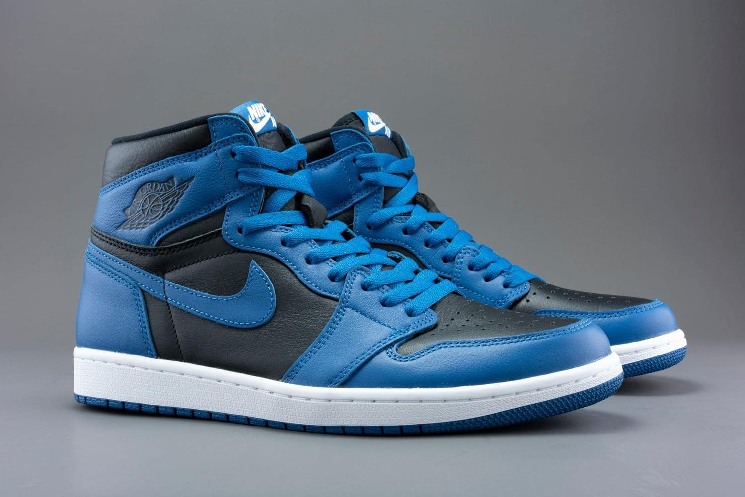 Мужские кроссовки Nike Air Jordan 1 Retro High OG, черный/синий — фото 4