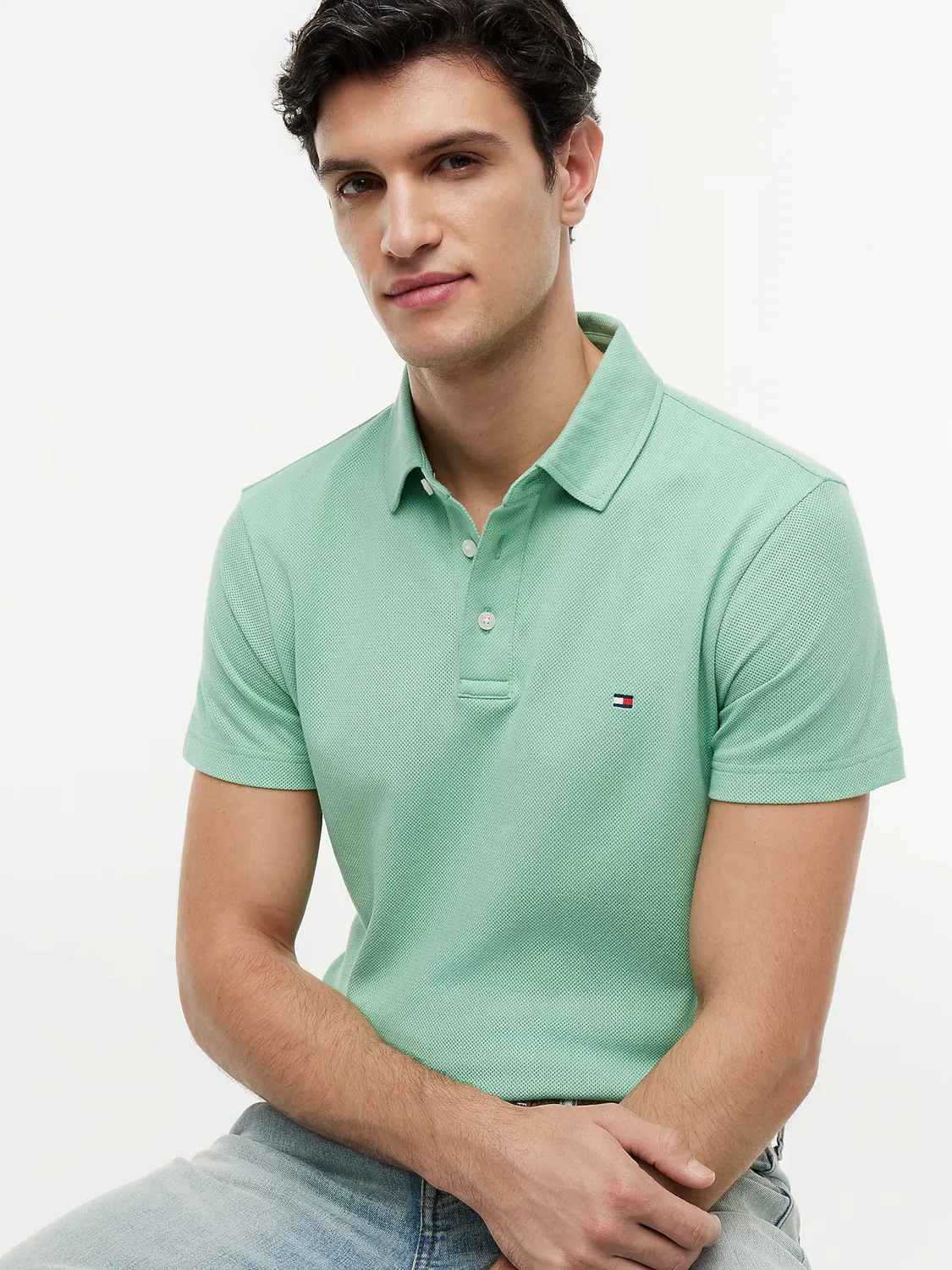 Рубашка Tommy Hilfiger, Mint — фото 4