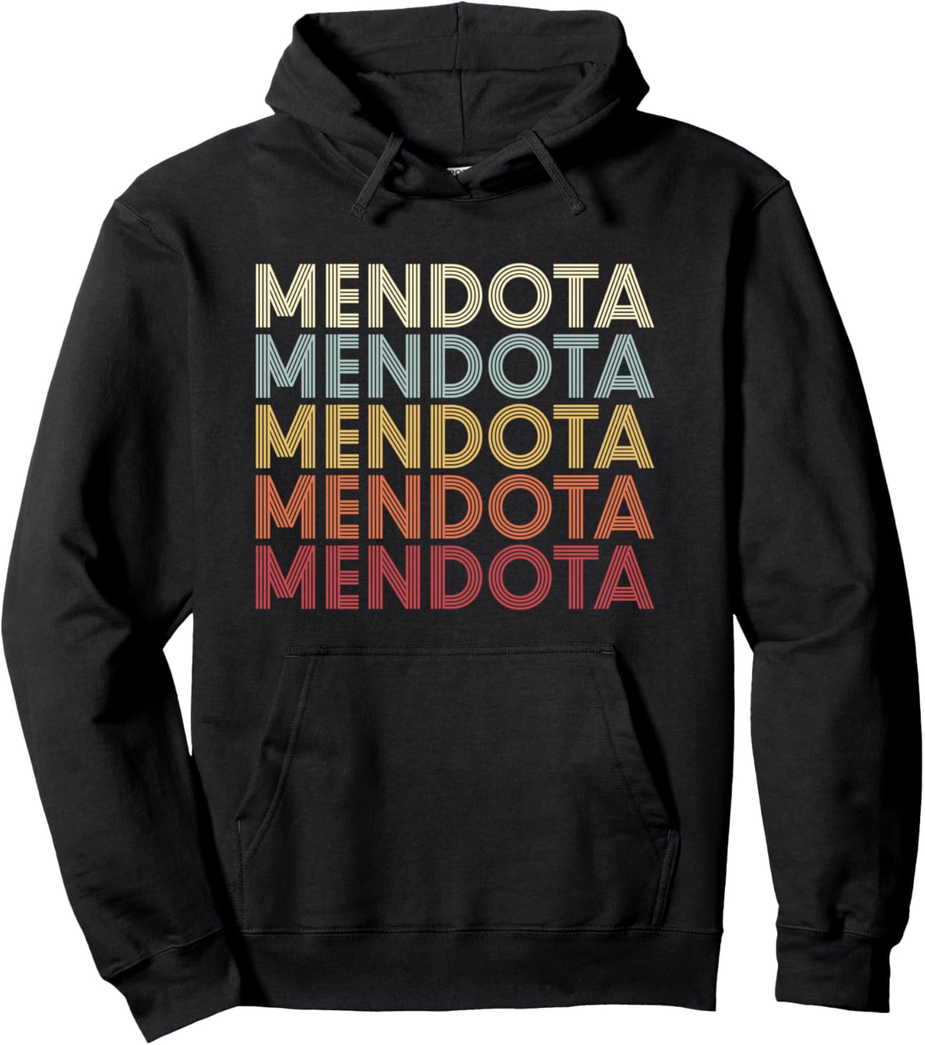 

Мендота Калифорния Mendota CA Ретро винтажная толстовка с текстом Mendota California Mendota Ca Retro Vintage, черный