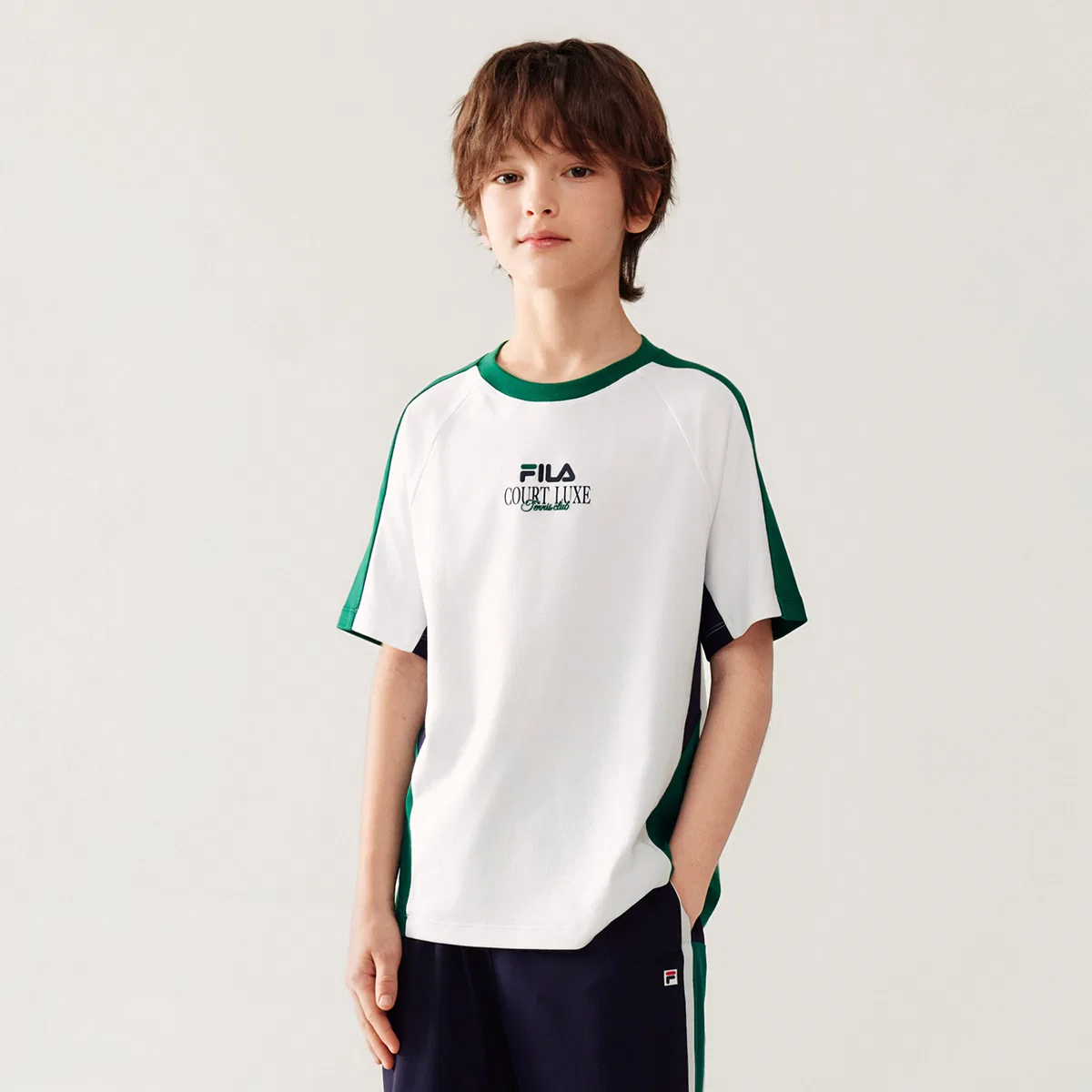 Футболка PERFORMANCE FPF с коротким рукавом Jade White детская FILA KIDS — фото 4