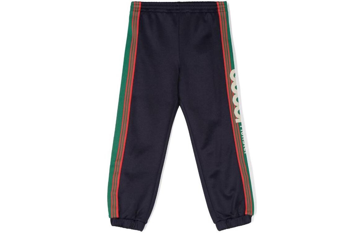 

Детские трикотажные спортивные штаны Gucci, темно-синий