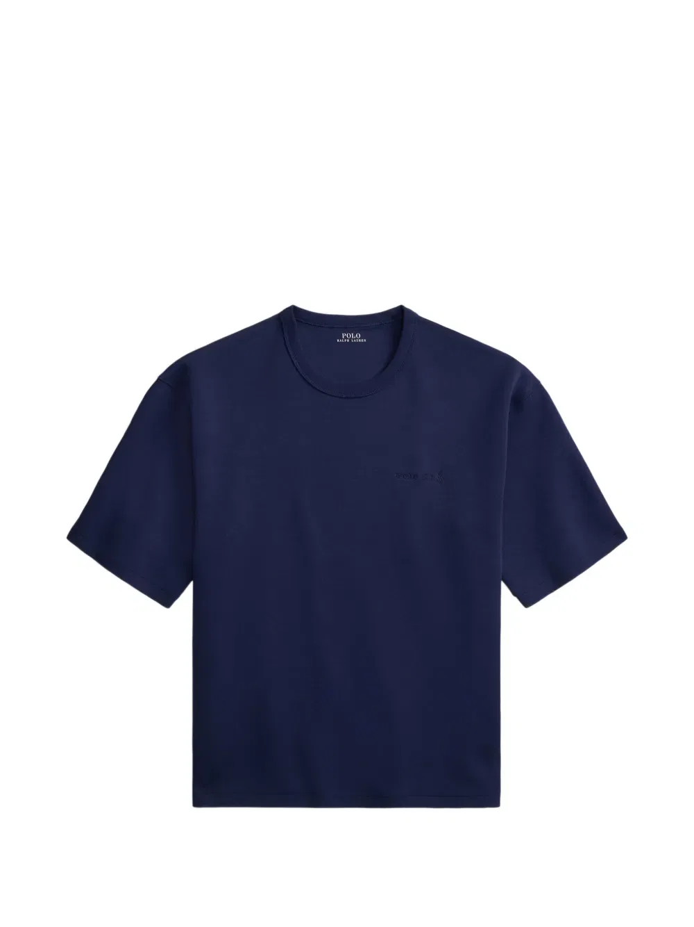 Футболка свободного кроя с вышивкой Polo Ralph Lauren, синий