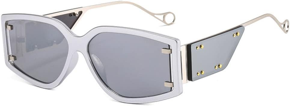 

Винтажные солнцезащитные очки в стиле стимпанк с маленькой оправой для мужчин и женщин, дорожные солнцезащитные очки с заклепками, защита от ультрафиолета UV400 LANGSER, Silver Silver