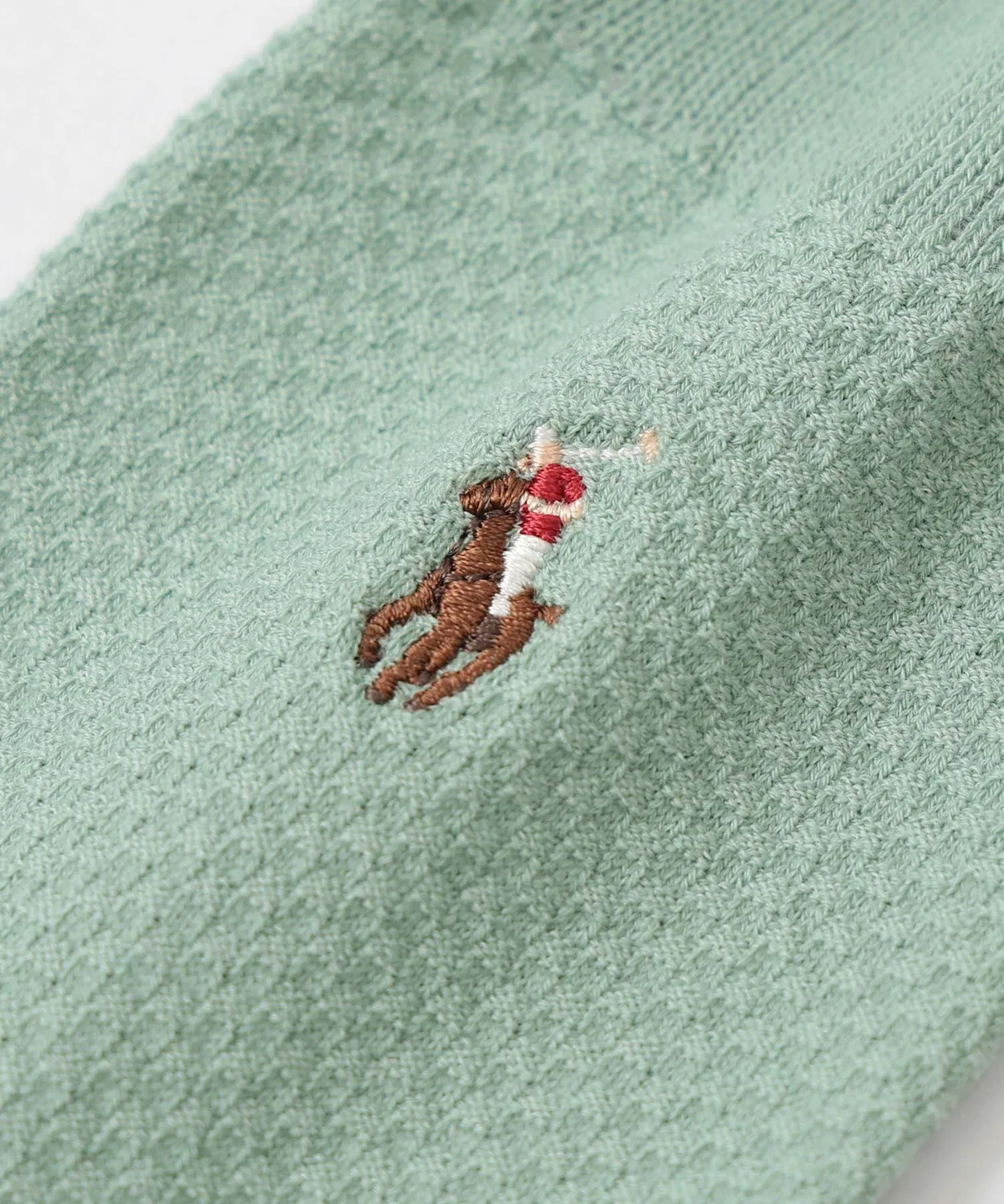 Носки POLO RALPH LAUREN из органического хлопка, мульти-лого, миди, светло-серые — фото 2