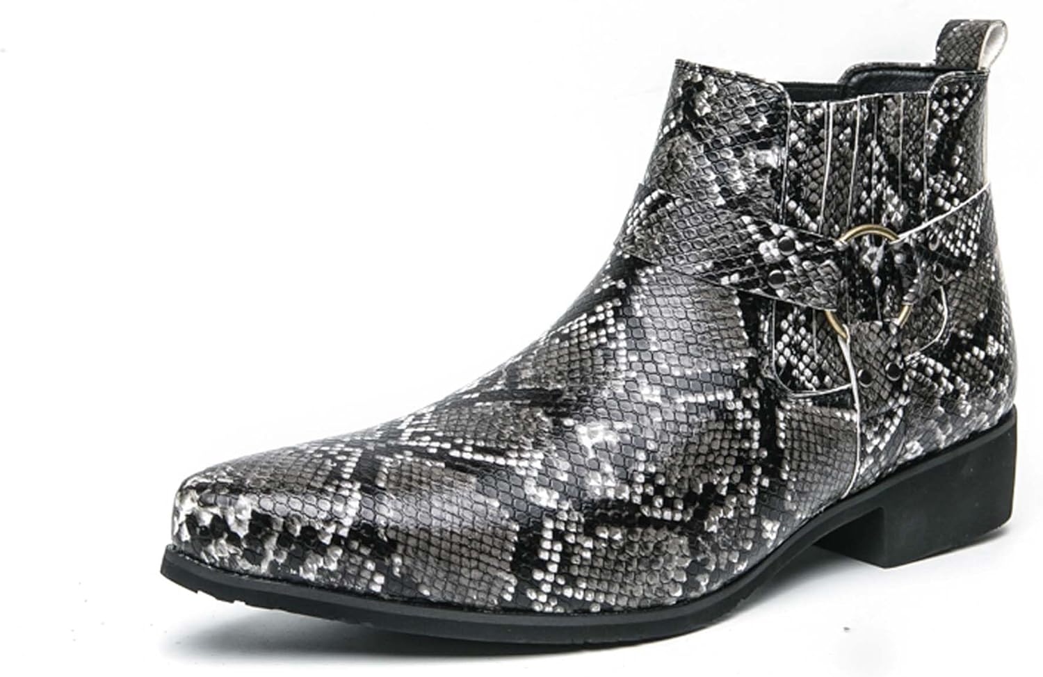 

Ботинки Челси для мужчин и подростков, городские, деловые, повседневные, формальные, джинсовые, противоскользящие, для ходьбы, офисные, для свадеб, банкетов, с костюмами и платьями, высокие кожаные туфли Generic, черный