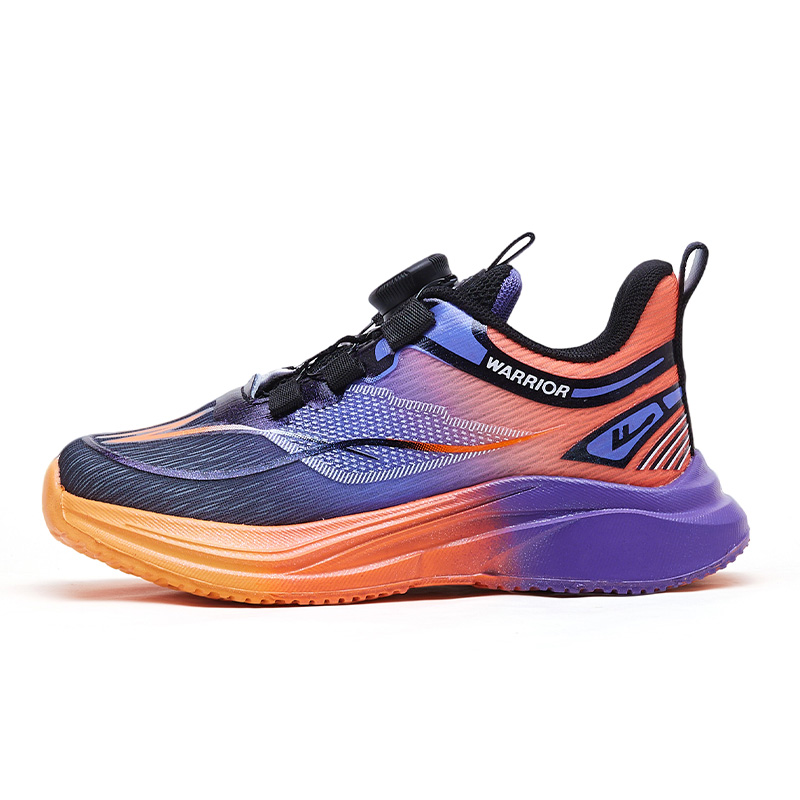 

WARRIOR Низкие детские беговые кроссовки Black Orange Purple Unisex