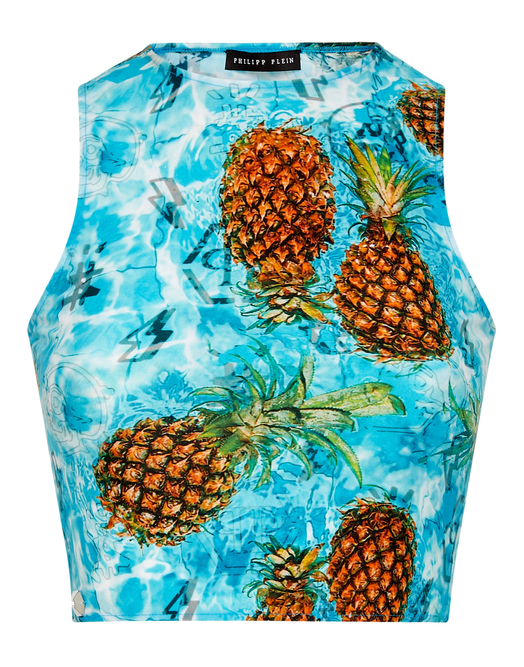 

Укороченный топ Pineapple Skies PHILIPP PLEIN, мультиколор