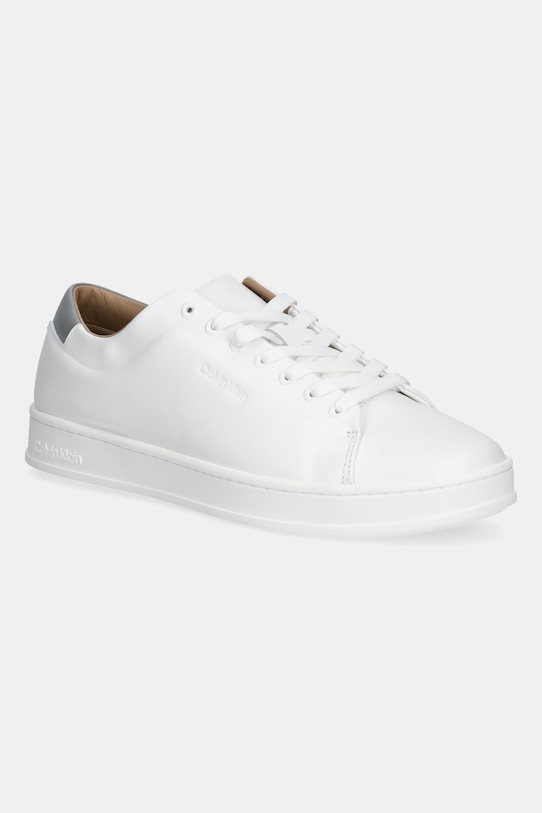 

Кожаные кроссовки Pure Low Laceup Cupsole HF Lth Calvin Klein, белый