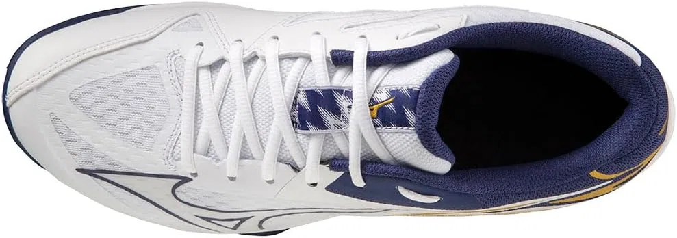Волейбольные кроссовки Mizuno унисекс, White Blueribbon Mp Gold — фото 4