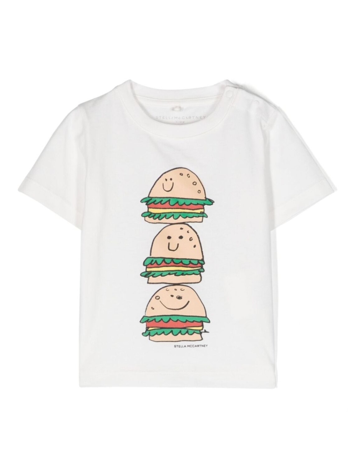 

Stella McCartney Kids футболка Veggie Burger Stack, белый