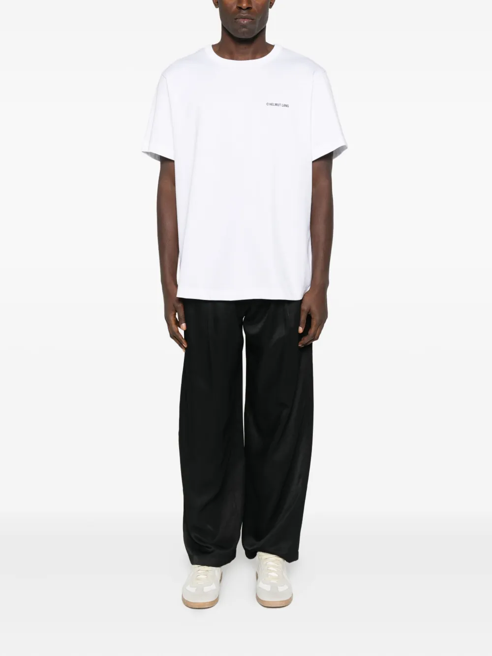 

Футболка с логотипом Helmut Lang, белый