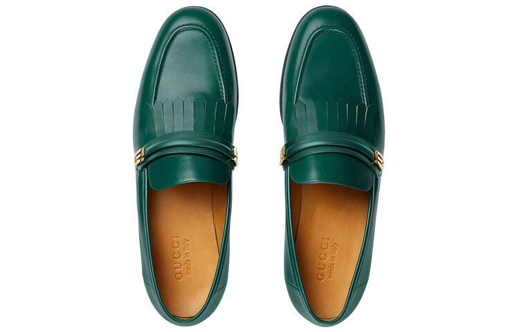 Туфли мужские Gucci, зеленый — фото 3