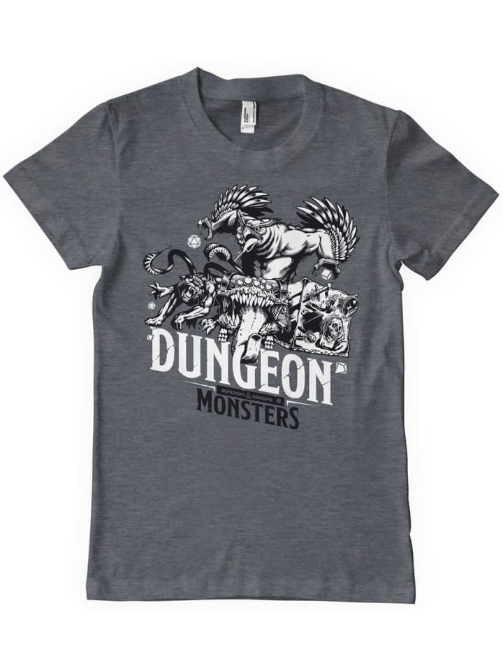 

Dungeons And Dragons Футболка "D&D Dungeon Monsters T-Shirt" серого цвета, Серый, Dungeons And Dragons Футболка "D&D Dungeon Monsters T-Shirt" серого цвета