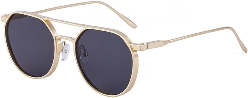 

Винтажные круглые солнцезащитные очки для мужчин в стиле панк, солнцезащитные очки для женщин в стиле ретро стимпанк, очки с защитой от ультрафиолета UV400 WNCKSQ, C2 Gold Gray