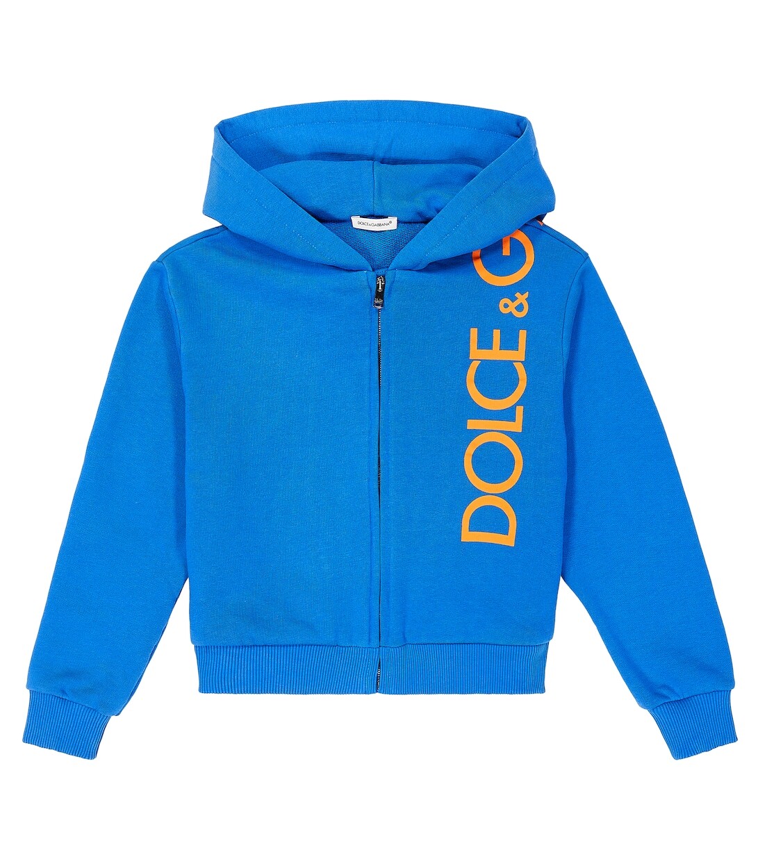 

Худи из хлопкового джерси с логотипом Dolce&Gabbana, синий