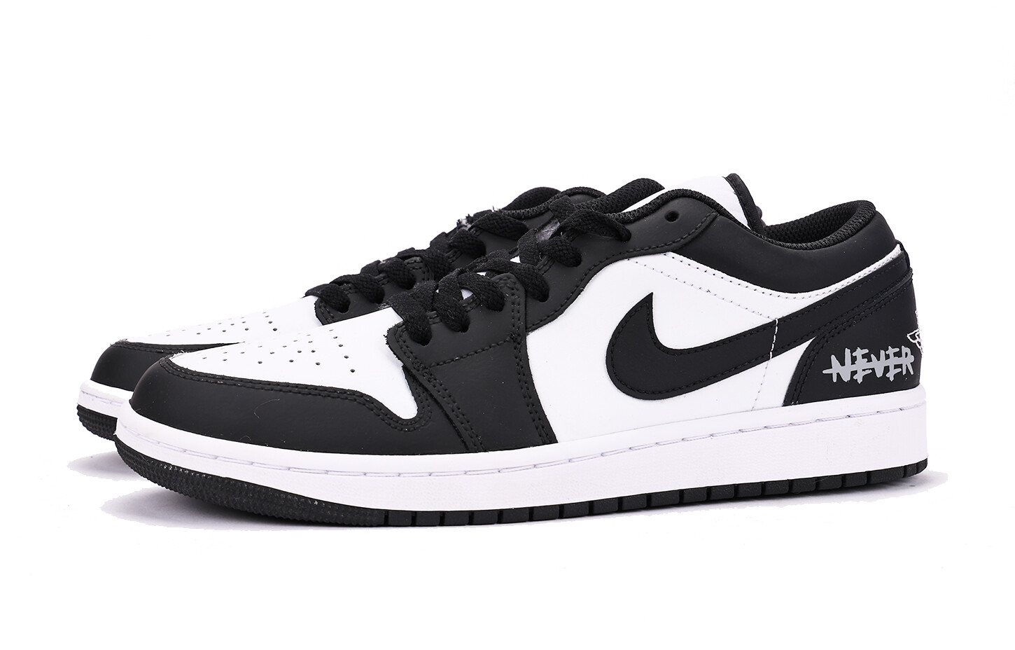 Кроссовки Air JORDAN 1 Vintage Basketball Shoes Men Low-Top Black White — фото 3