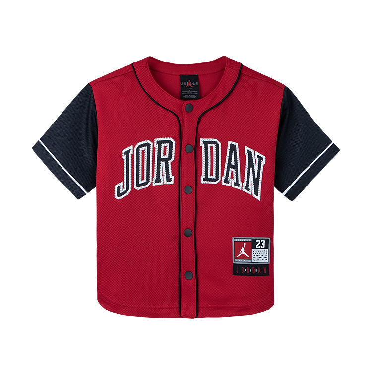 

Jordan Детская рубашка Letter/Number Letter летняя красная