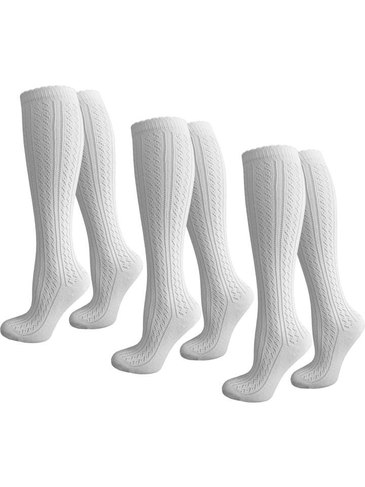 

Normani 3 пары традиционных белых носков до колена