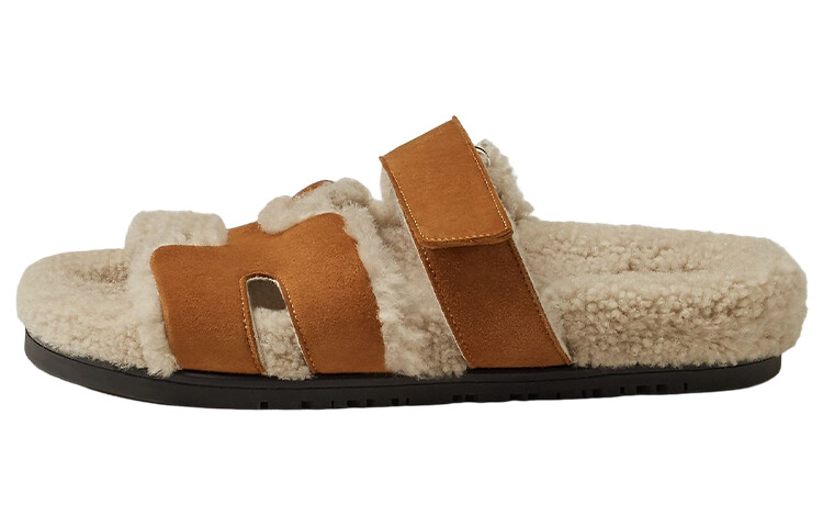 

Hermes Шипровые шлепанцы для женщин