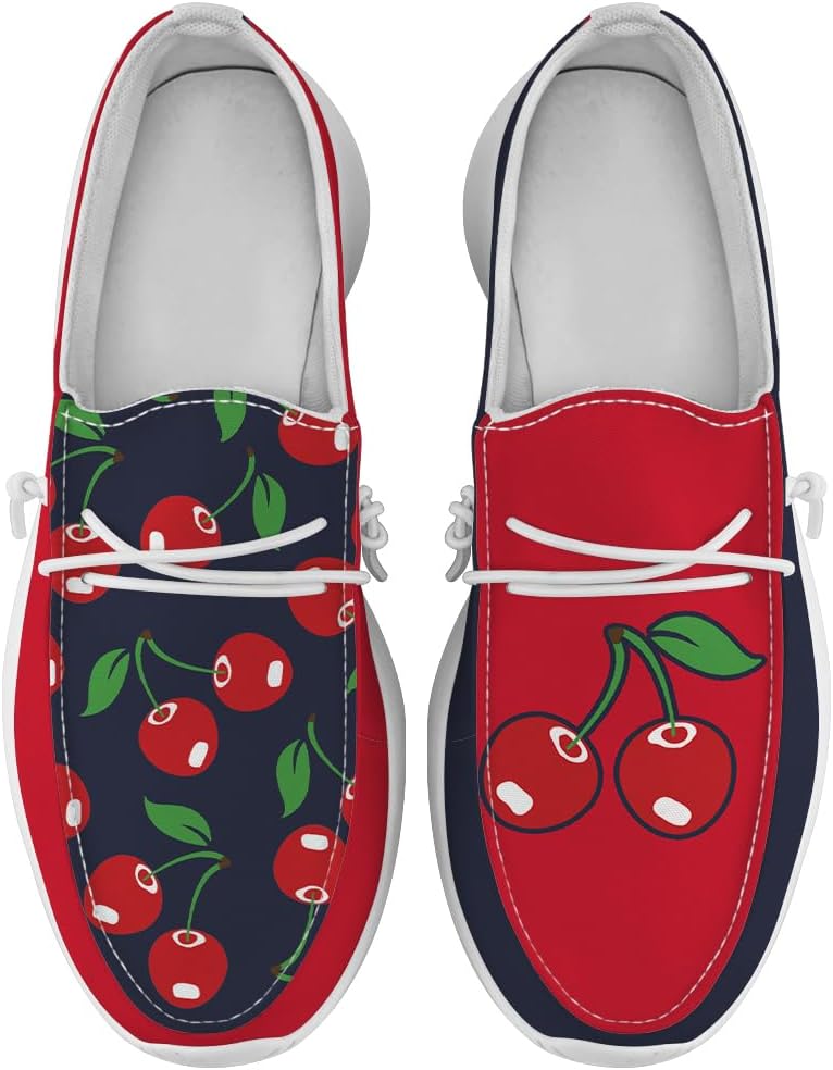 

Женские и мужские лоферы-кеды Quorax на шнуровке, слипоны, забавные подарки для нее и для него, красный/зеленый