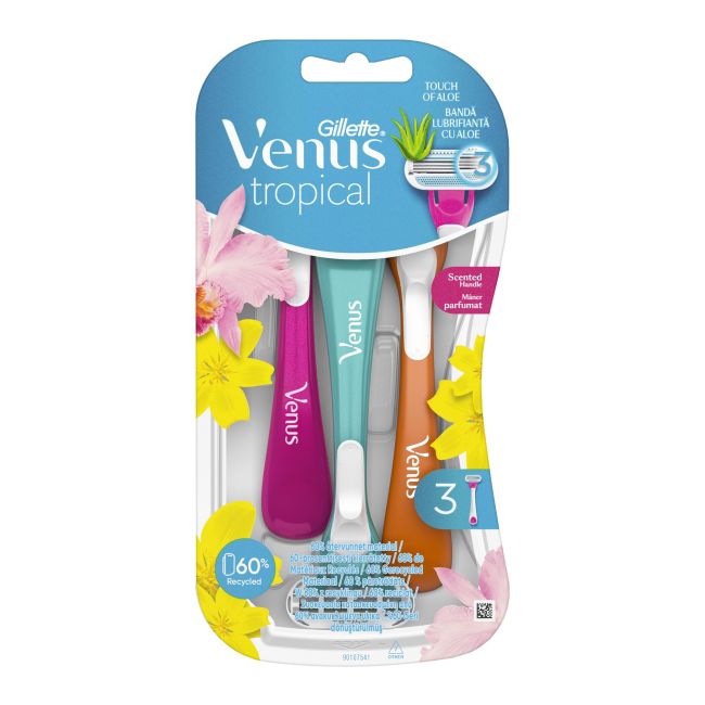 

Одноразовые бритвы Venus tropical (3 шт.) Gillette