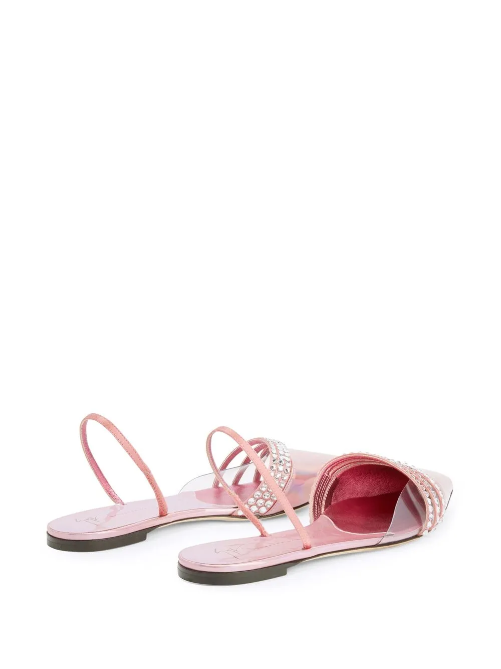 Декорированные туфли Claralie с ремешком на пятке Giuseppe Zanotti, розовый — фото 3