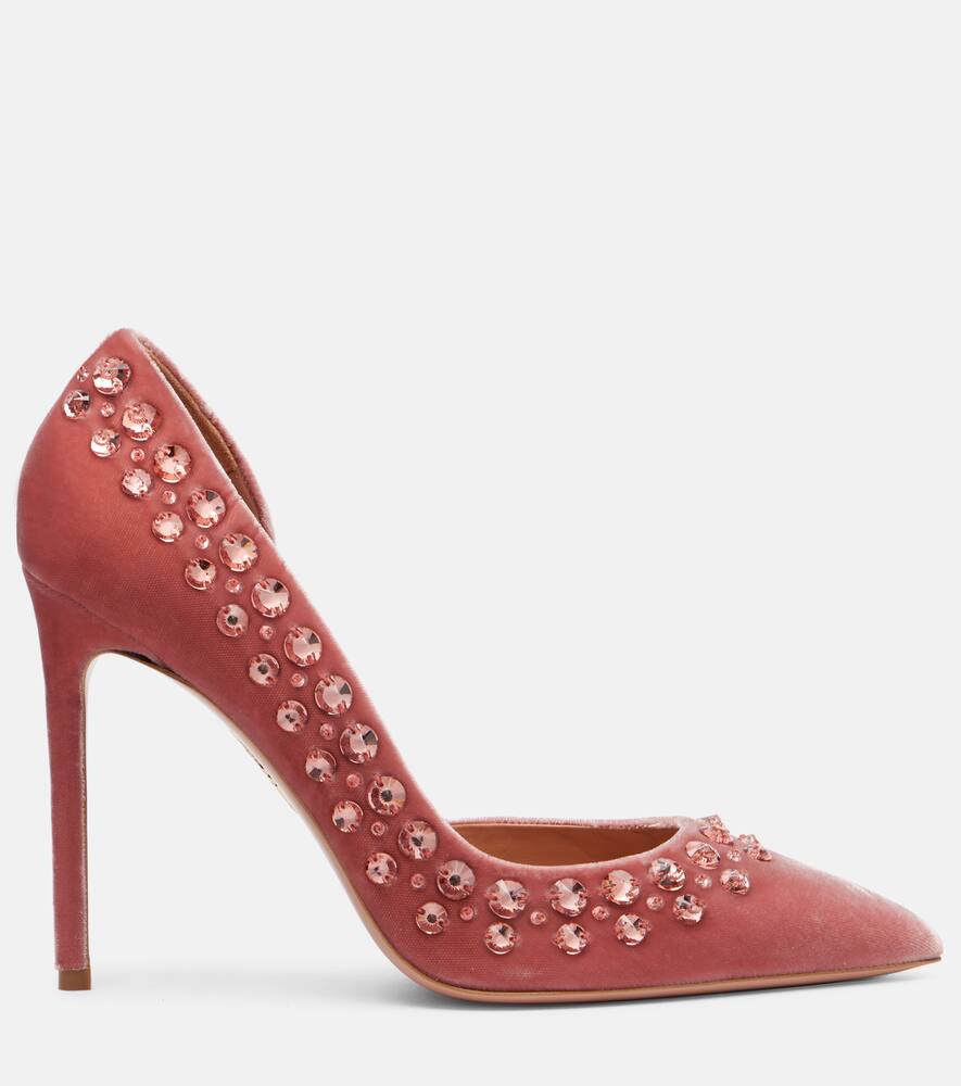 Туфли-лодочки Cosmic Love 105 с декоративными элементами Aquazzura, Antique Rose — фото 4