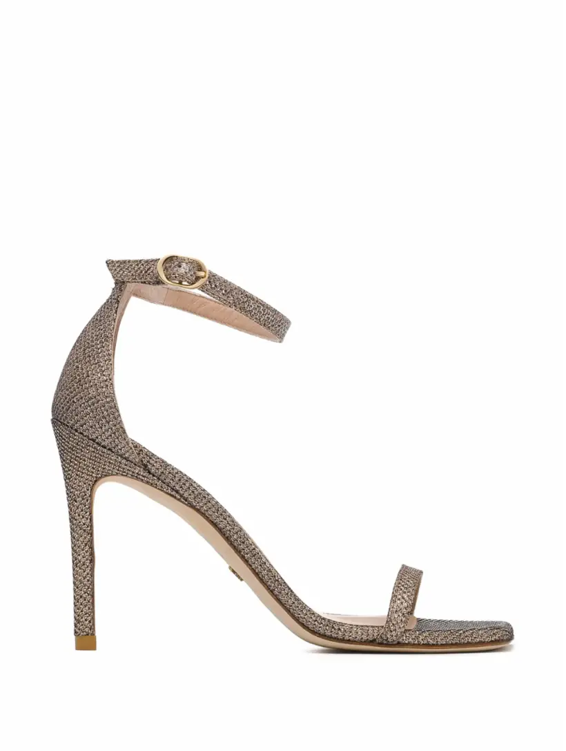 

Блестящие босоножки Stuart Weitzman, серебристый