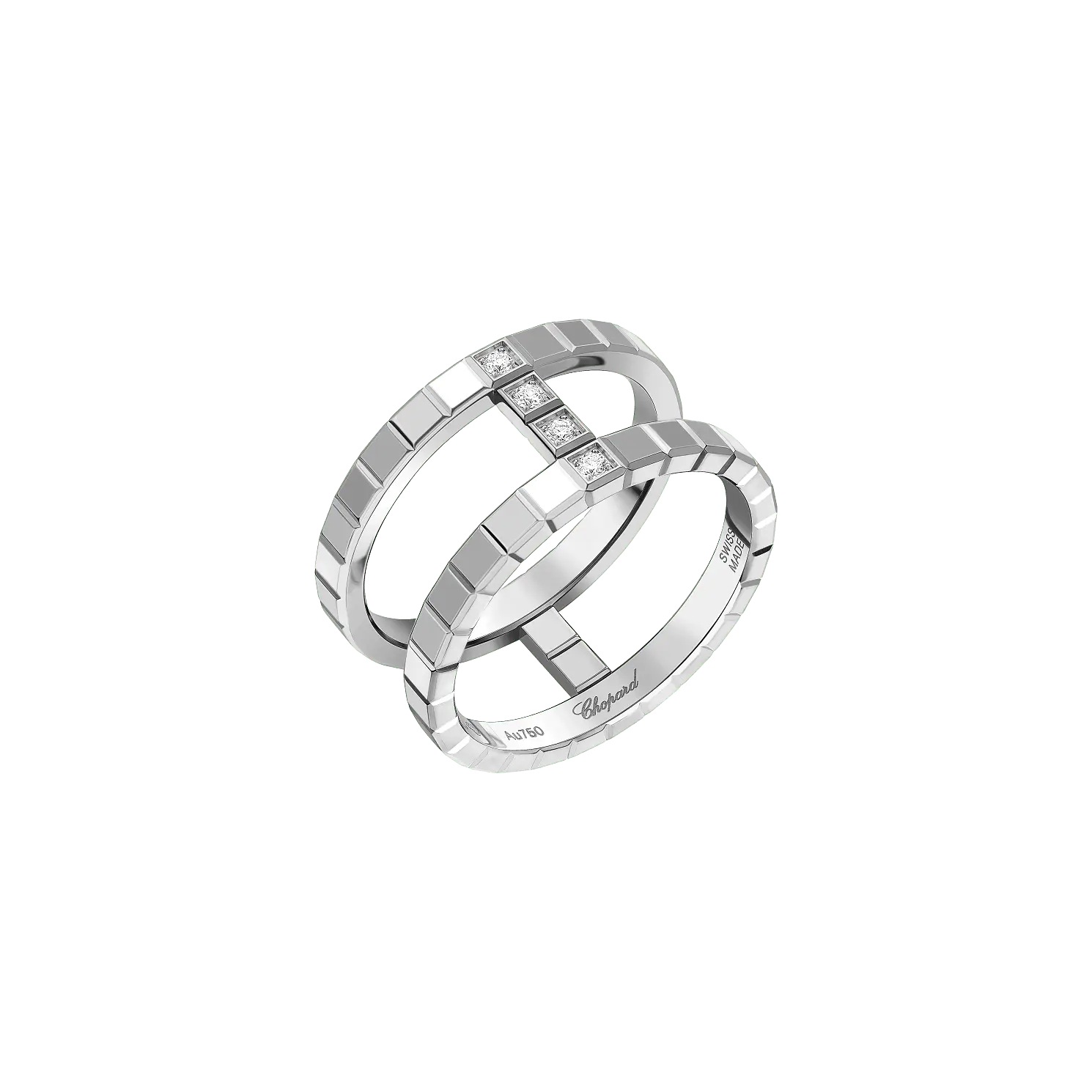 

Кольцо Chopard Ice Cube - Кольцо, белое золото, бриллианты