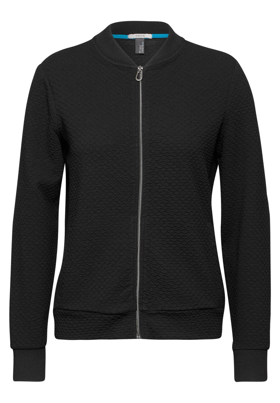 

Толстовка с капюшоном на молнии CECIL Zip-Up Hoodie, черный