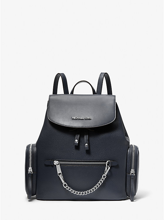 

Средний рюкзак из шагреневой кожи Jet set Michael Kors, синий