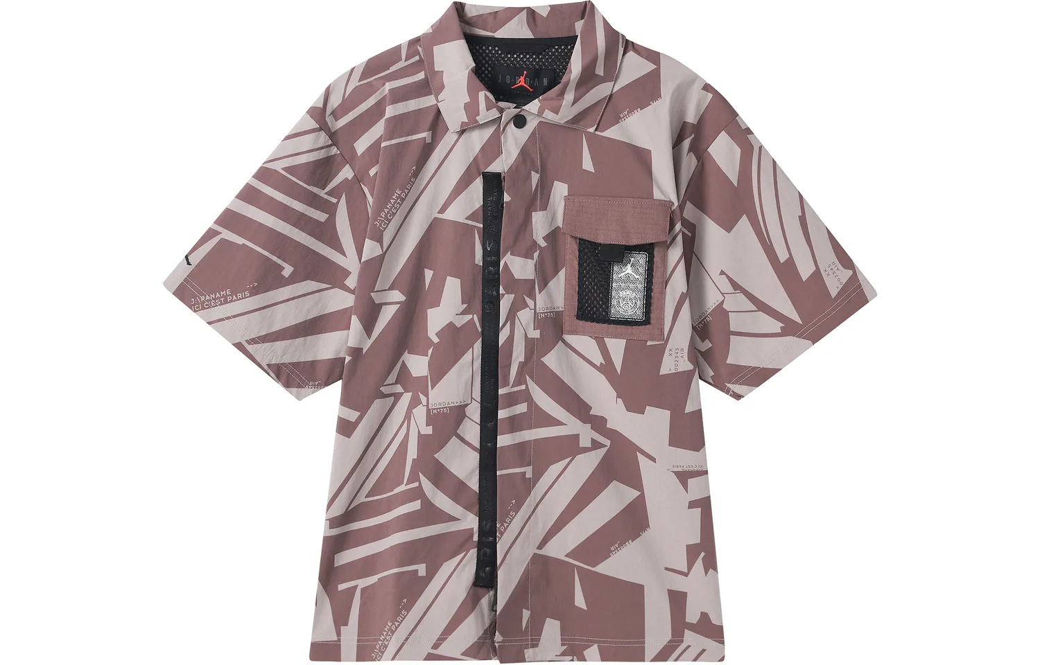 Jordan Рубашка Men's Pink Brown Lapel Moderate Others — фото 2