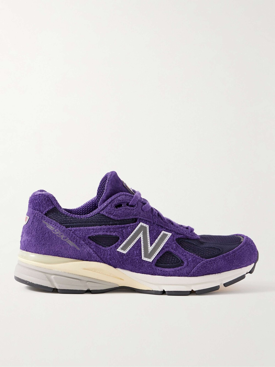 

Кроссовки 990v4 из сетки и замши с резиновой отделкой NEW BALANCE, фиолетовый