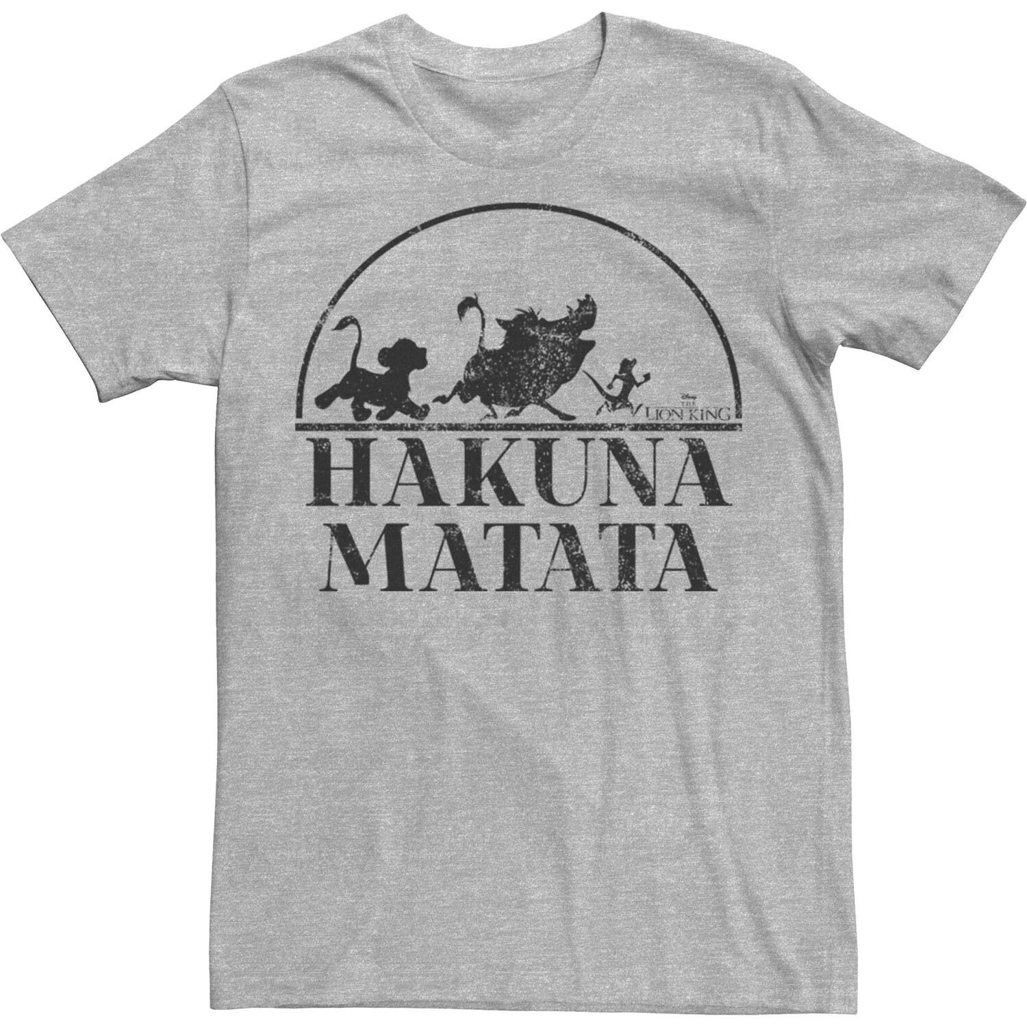 

Мужская футболка Disney The Lion King Hakuna Matata с простым текстом Licensed Character