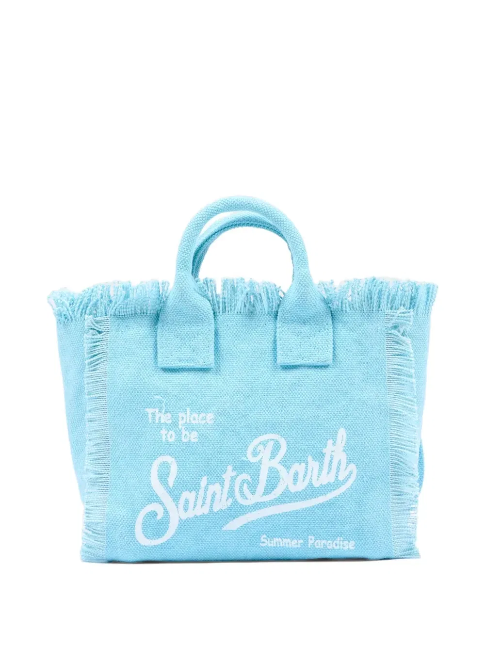 Мини-сумка Vanity с бахромой для пляжа MC2 Saint Barth Kids, синий — фото 2