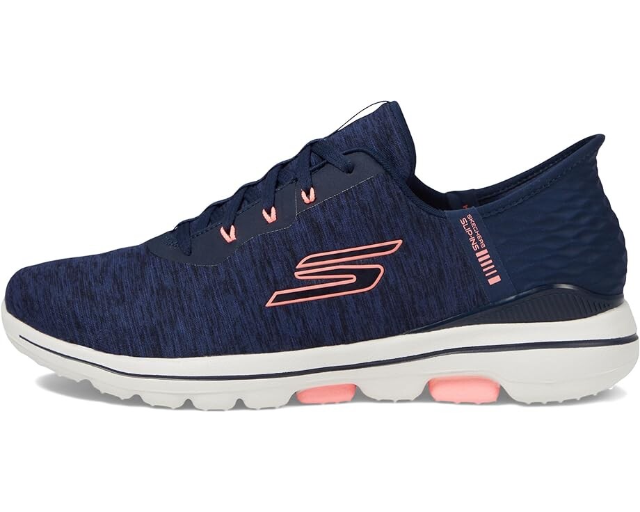 Кроссовки Skechers GO GOLF Go Golf Walk 5 Hands Free Slip-Ins, цвет Navy/Pink — фото 4