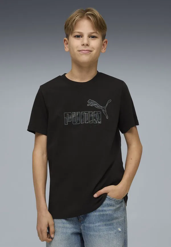 Футболка essentials с камуфляжным принтом Puma, Black