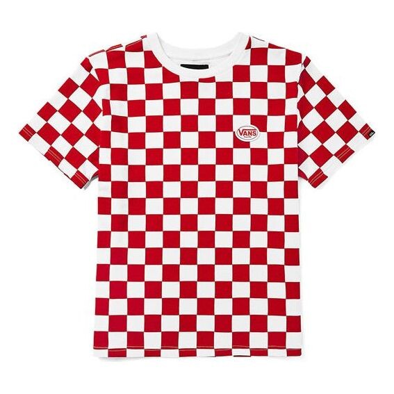 

Футболка men's grid alphabet short sleeve red Vans, красный