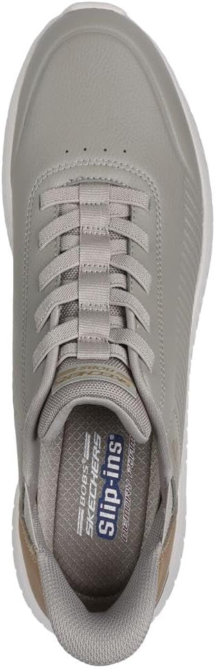 Мужские кроссовки Skechers Squad Chaos - слайпоны на резинке, Taupe — фото 2