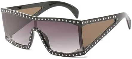 

Солнцезащитные очки с бриллиантами 2027 года для женщин, кристально чистые солнцезащитные очки с плоской верхней частью, защита от ультрафиолета UV400 MTZJH, 2