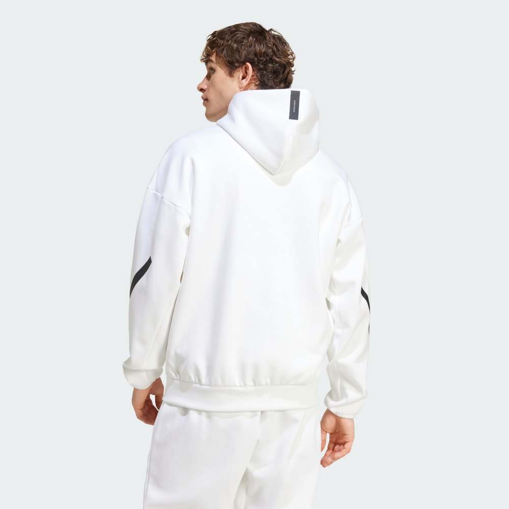 Спортивная куртка Adidas Z.N.E. Full-Zip Hooded Track Jacket, белый — фото 2