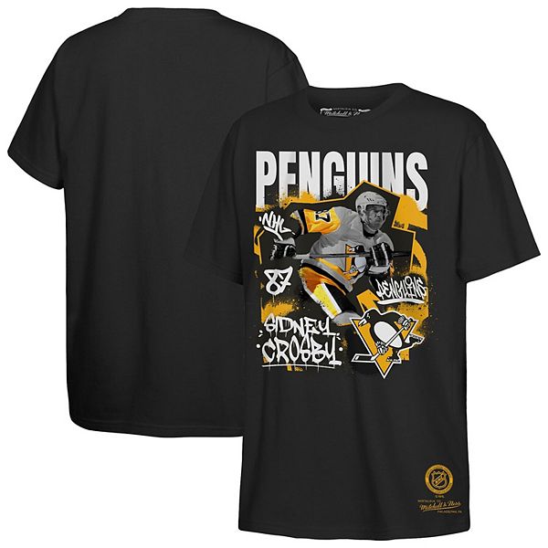 Футболка с принтом Youth Sidney Crosby Pittsburgh Penguins Mitchell & Ness — фото 2