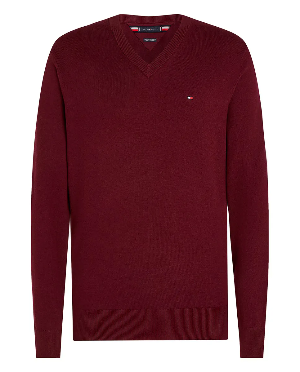 

Мужской кашемировый свитер Tommy Hilfiger, бордовый