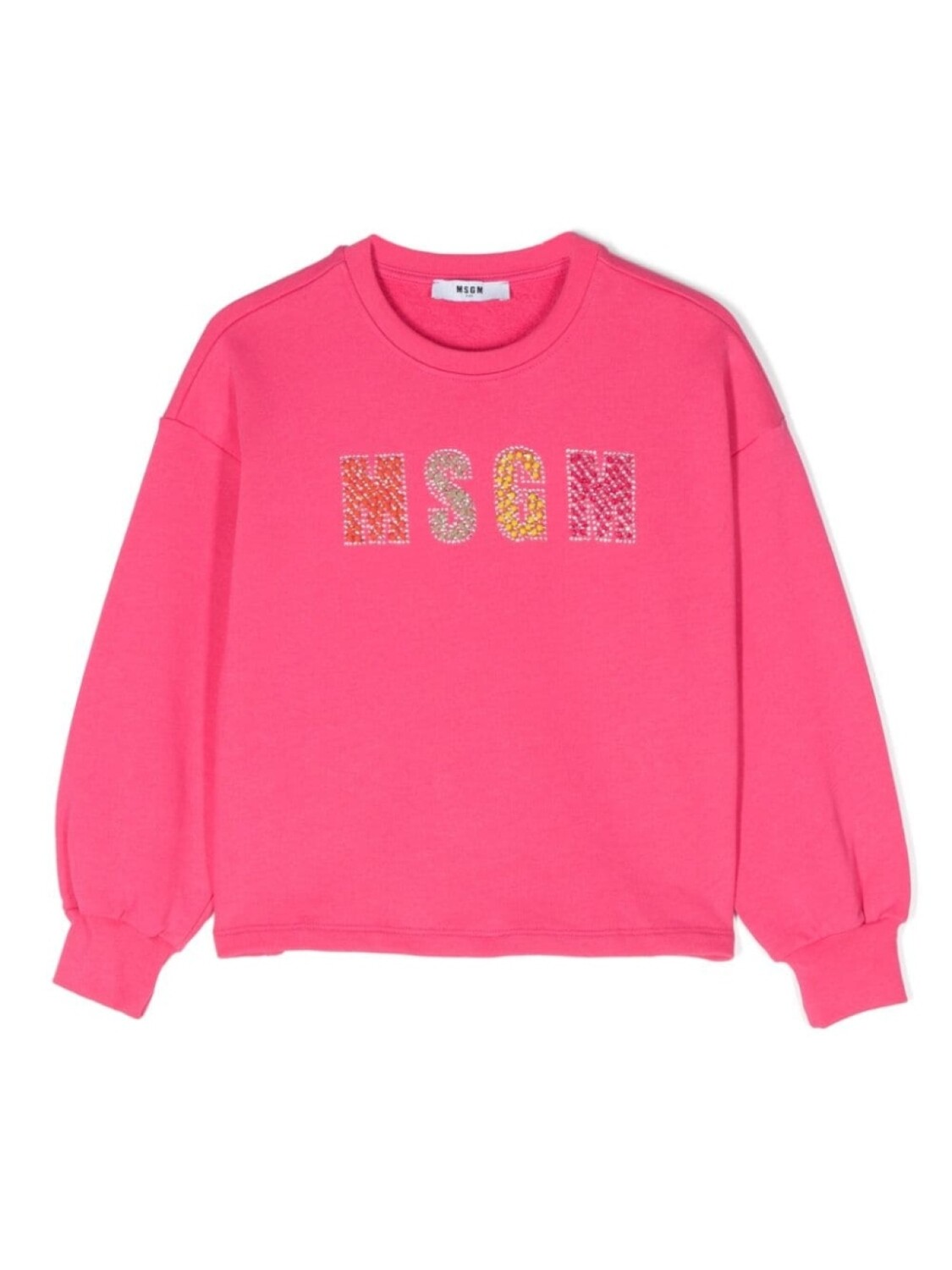 

MSGM Kids толстовка с логотипом, розовый